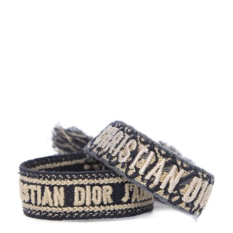 christian dior fabric bracelet